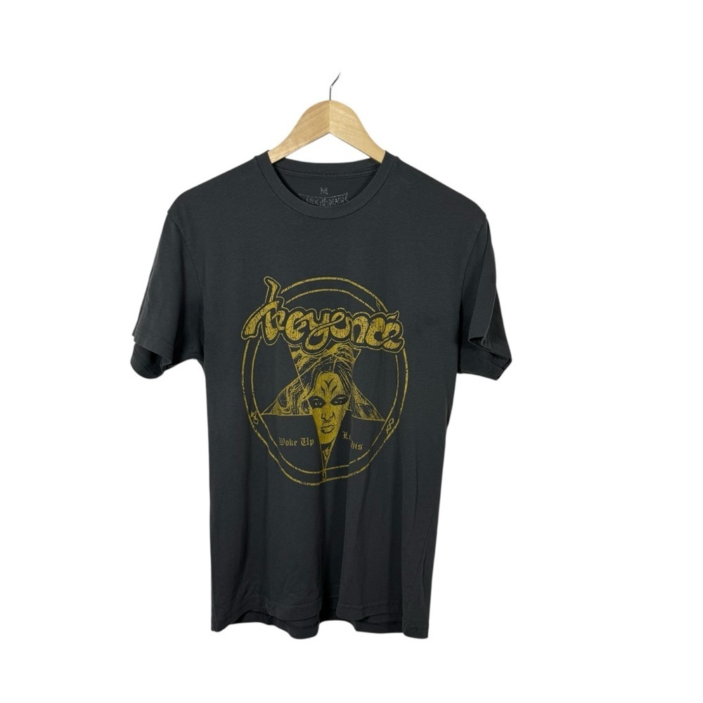 Beyonce x Venom Unisex Mashup Tee in Grey/Yellow Size M